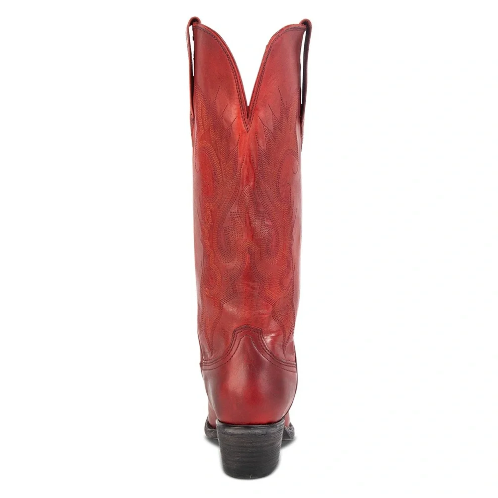 RODEO READY! Freebird Red Heeled Boots Classic Western Design (NEVER WORN) - Picture 10 of 13